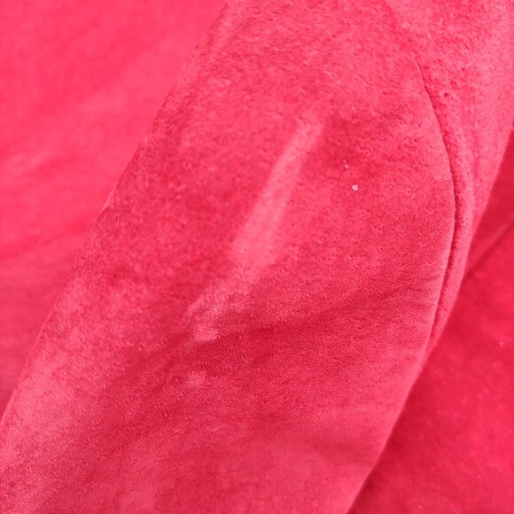 Vintage Danier made in Canada genuine red suede leather jacket Medium - Picture 15 of 16